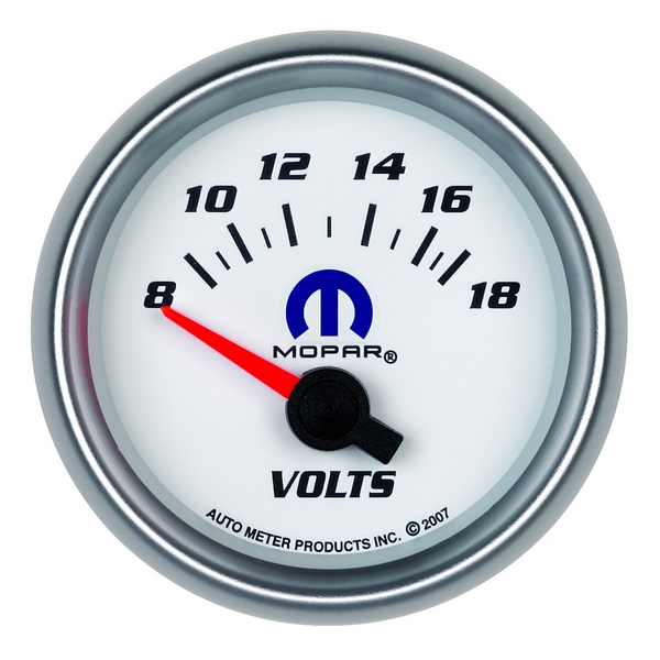 2-1/16" VOLTMETER, 8-18V, MOPAR